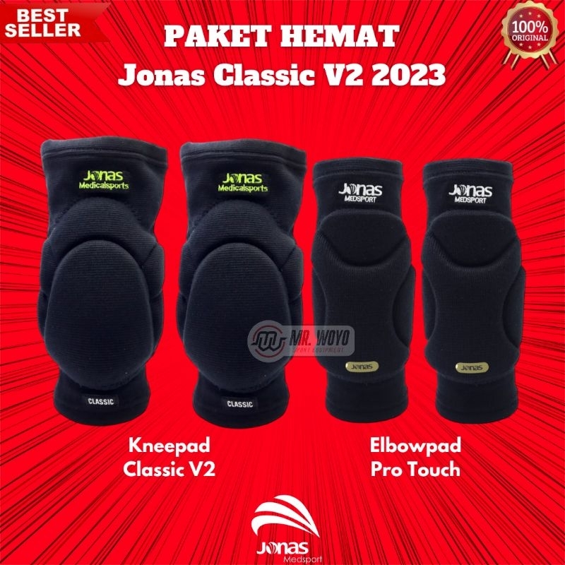 [PROMO] Paket Hemat Deker Kiper Futsal KNEEPAD JONAS / ELBOWPAD JONAS MAXIM V2 CLASSIC