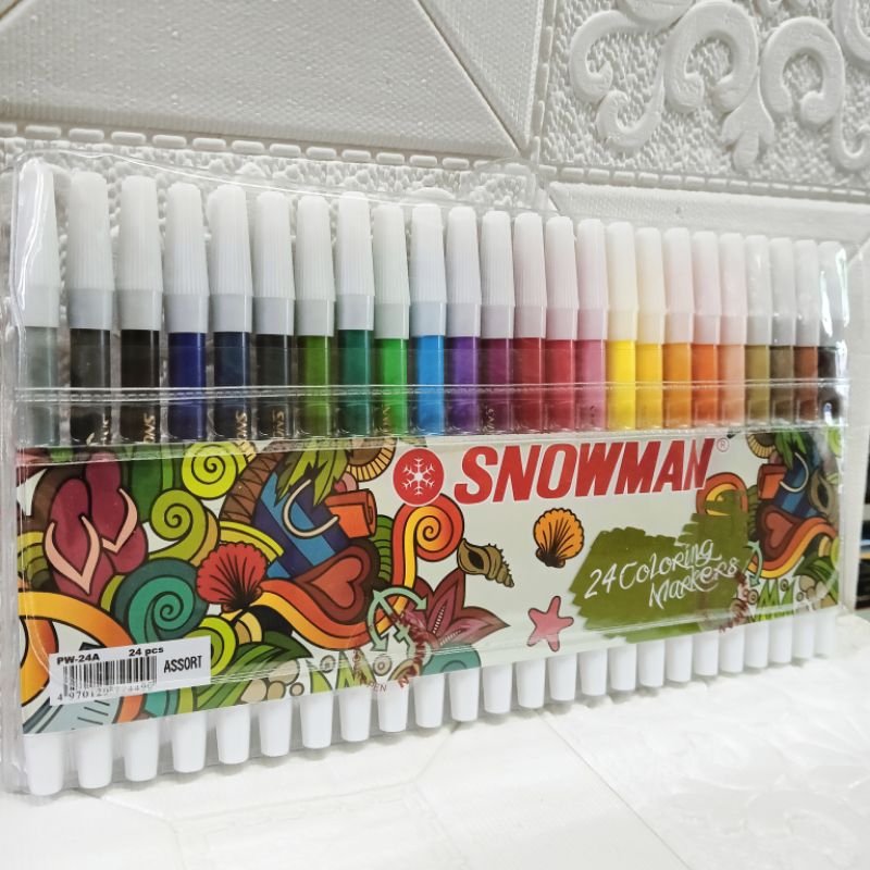 

Spidol Kecil Warna Snowman 24 Warna Spidol Gambar PW24A