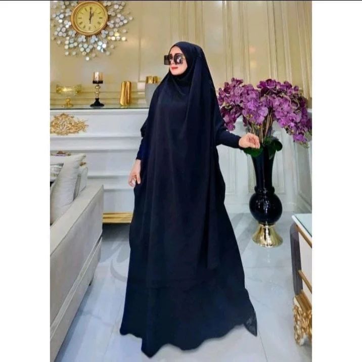 COD - Baju gamis syar`i hijap dan cadar wanita terbaru - Busana muslim wanita - Gamis syar`i + hijap