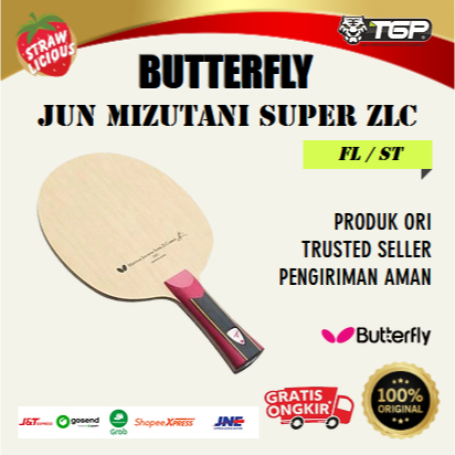 Bat/Bet Blade Kayu Tenis Meja Pingpong Butterfly Jun Mizutani Super ZLC