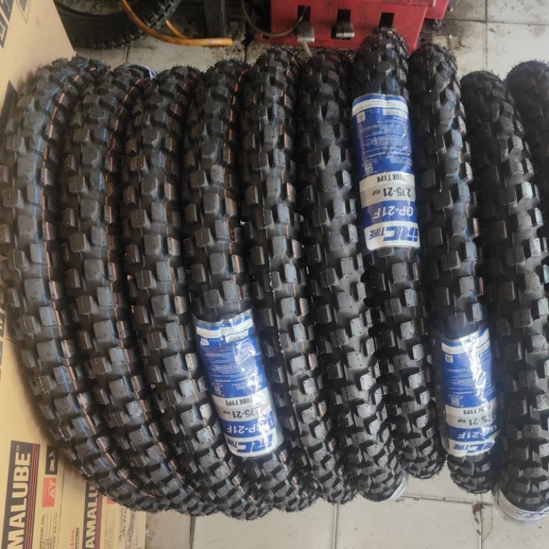 Ban luar irc trail tubetype 275 x 21 gp21f (standar ban depan crf150, klx bf)