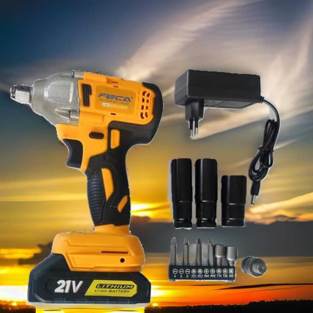 Cordless Screw Driver Impact Wrench Battery FECA as Sock 1/2 Inch Torsi 330Nm MEsin Bor Cordles Port
