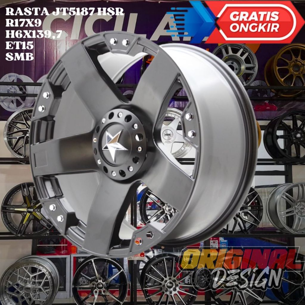 Velg Mobil Fortuner , Pajero , DMUX , Everest , HSR RASTA Ring 17 R17