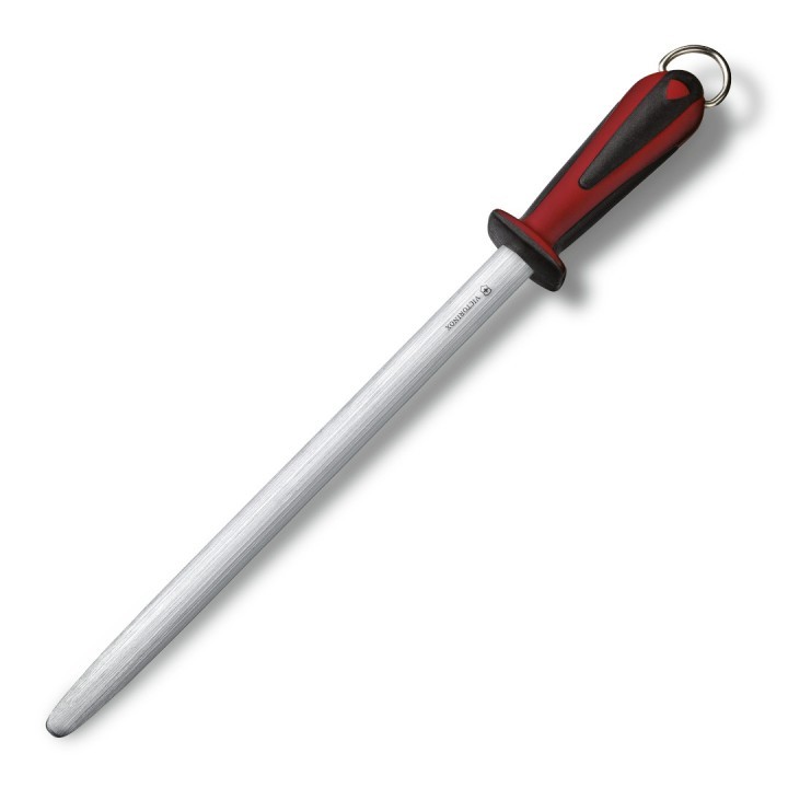 VICTORINOX Asahan STICK Oval 30 cm Honing Dual Grip Merah Hitam Micro Finecut 7.8521 Original Swiss