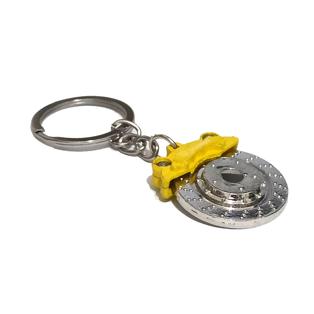 Yellow Brembo Brake Keychain Gantungan Kunci Rem Cakram Brembo 1133