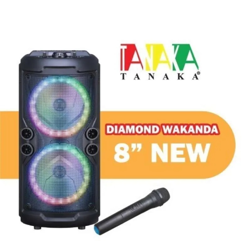 Speaker Portable Bluetooth Tanaka Pantrolley double 8in sepiker tanaka