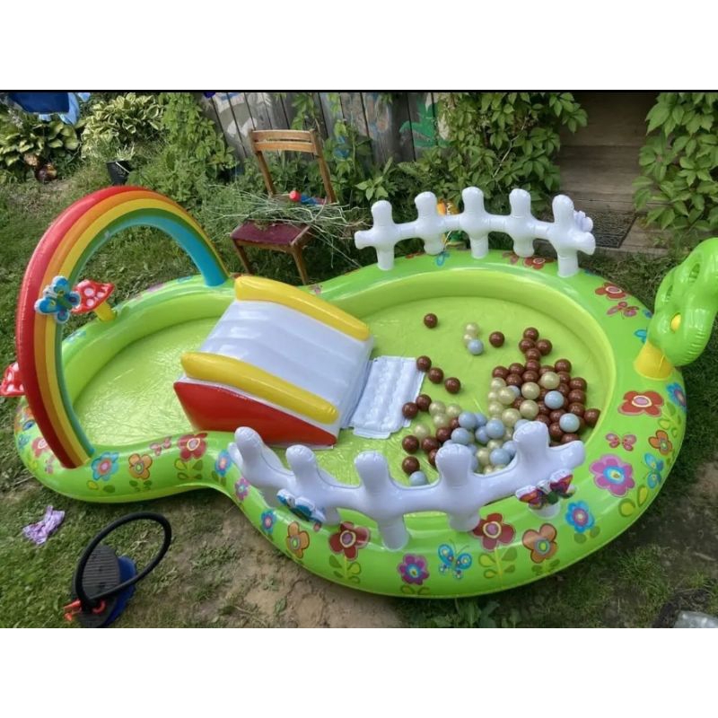 Kolam 290cm 57154 Intex MY GARDEN PLAY CENTER POOL kolam bawah polos mainan anak