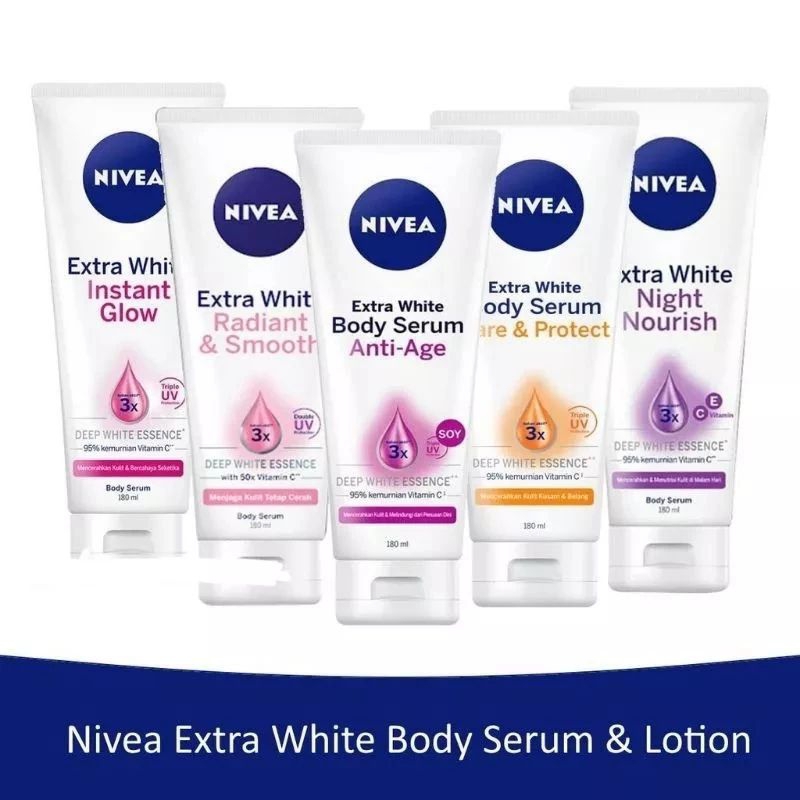 BODY SERUM NIVEA 180 gr ORIGINAL BODY LOTION NIVEA MEMUTIHKAN HB NIVEA