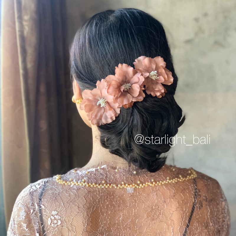 STARLIGHT BALI - Semanggi Bunga Dahlia / Semanggi Kain / Aksesoris Rambut / Semanggi Bali / Aksesori