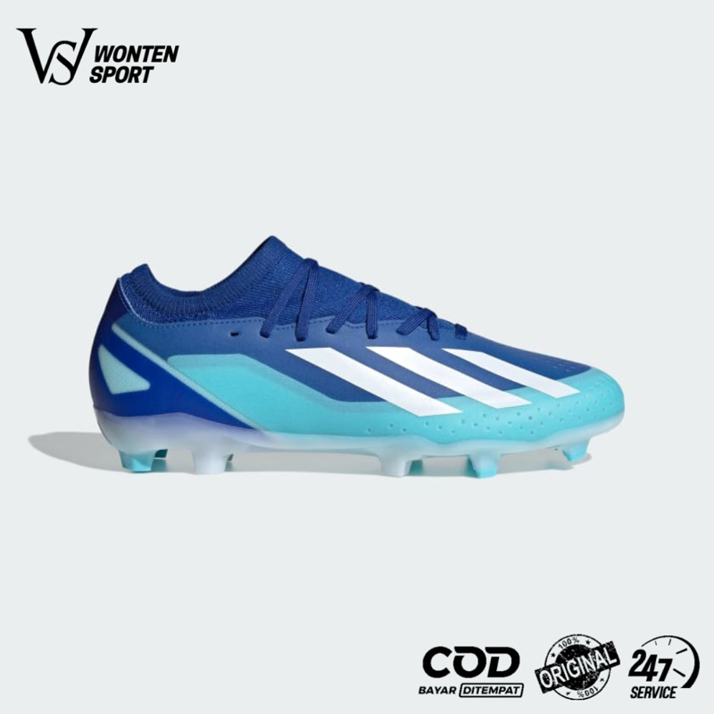 Sepatu Bola Adidas X Crazyfast.3 FG - Blue White Original