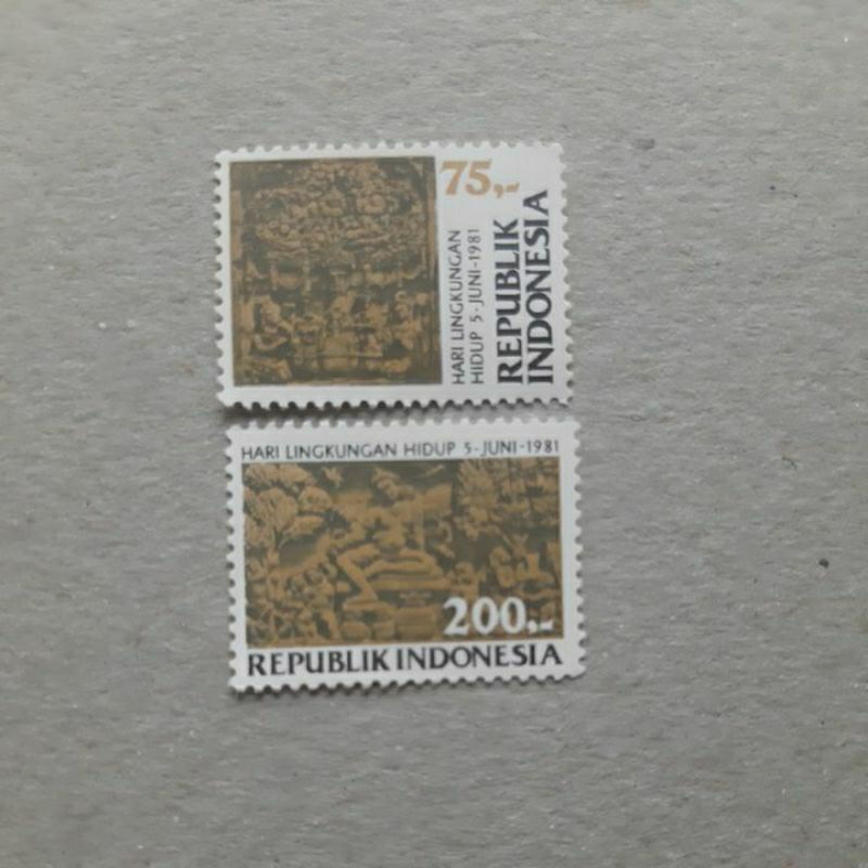 

Perangko Indonesia kuno lingkungan hidup 1981 set 2 prangko