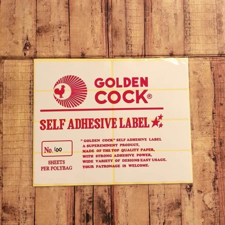 

Label Golden Cock No. 100 - Self Adhesive Label 100