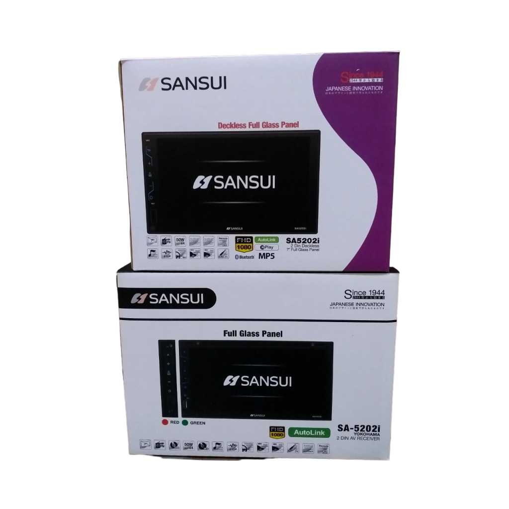 Head Unit Double Din Mobil Sansui SA 5202i SA5202i YOKOHAMA DVD Full HD Mirrorlink PAKET SANSUI DECK