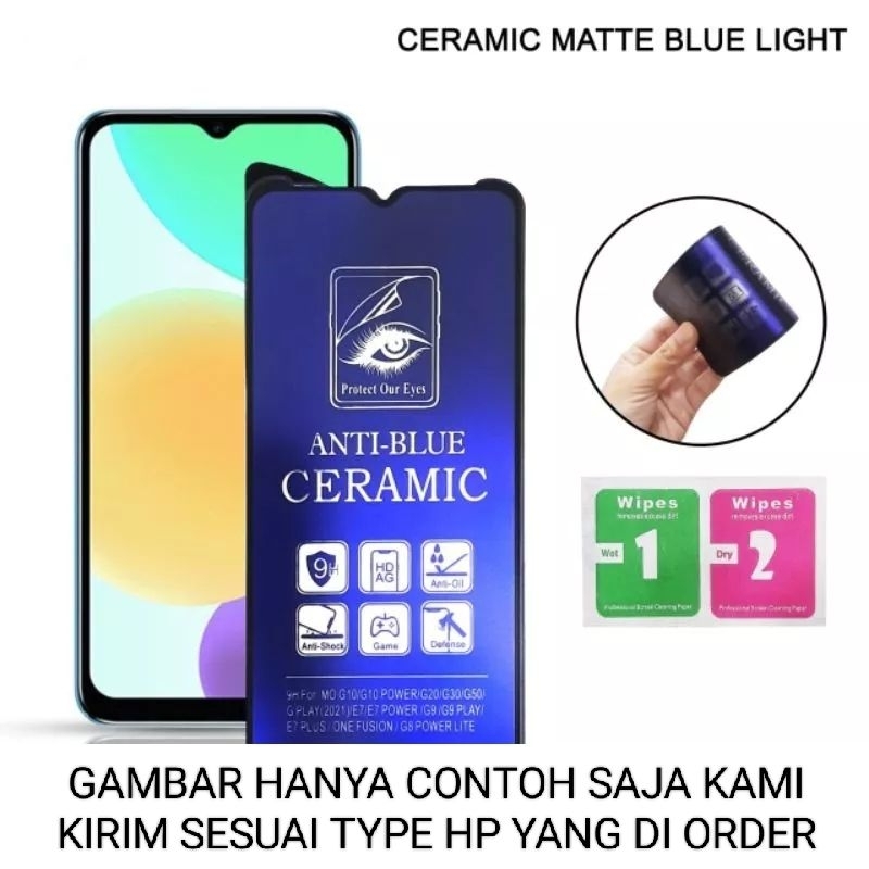 TEMPER GLASS CERAMIC BLUE SAMSUNG A05 A05S 2023 TG ANTI RADIASI