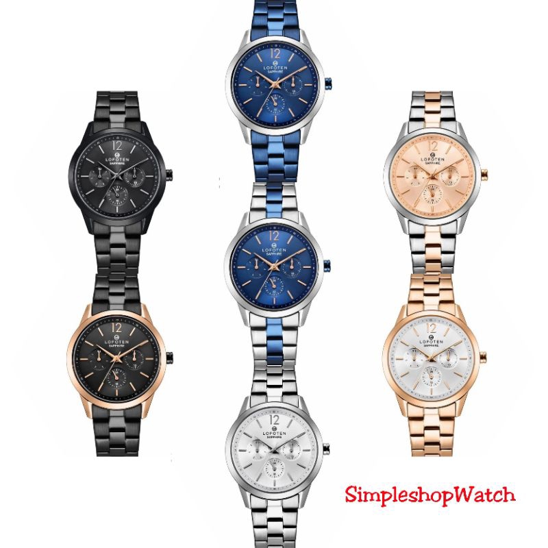 Original 100% Jam Tangan Wanita Lofoten 2309 L.2309  Sapphire Gransi Resmi 1 Tahun