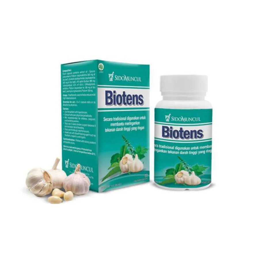 Sido Muncul Biotens 30 Kapsul Obat Darah Tinggi Hipertensi Alami sidomuncul