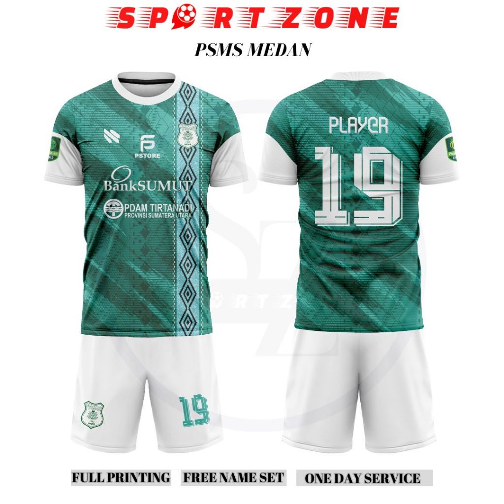 Jersey baju bola PSMS MEDAN Liga 2 Indonesia 2023 - 2024 premium