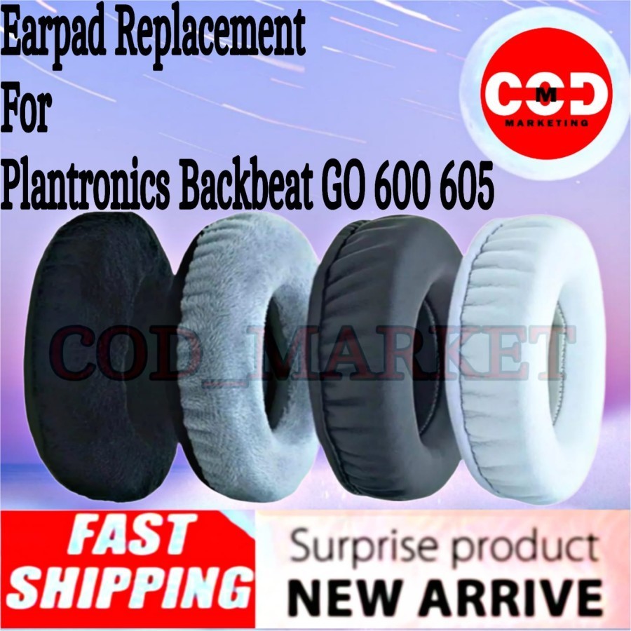 Earcup Earpad Cushion Plantronics Backbeat GO 605 600 GO600 GO605 Ear Pads