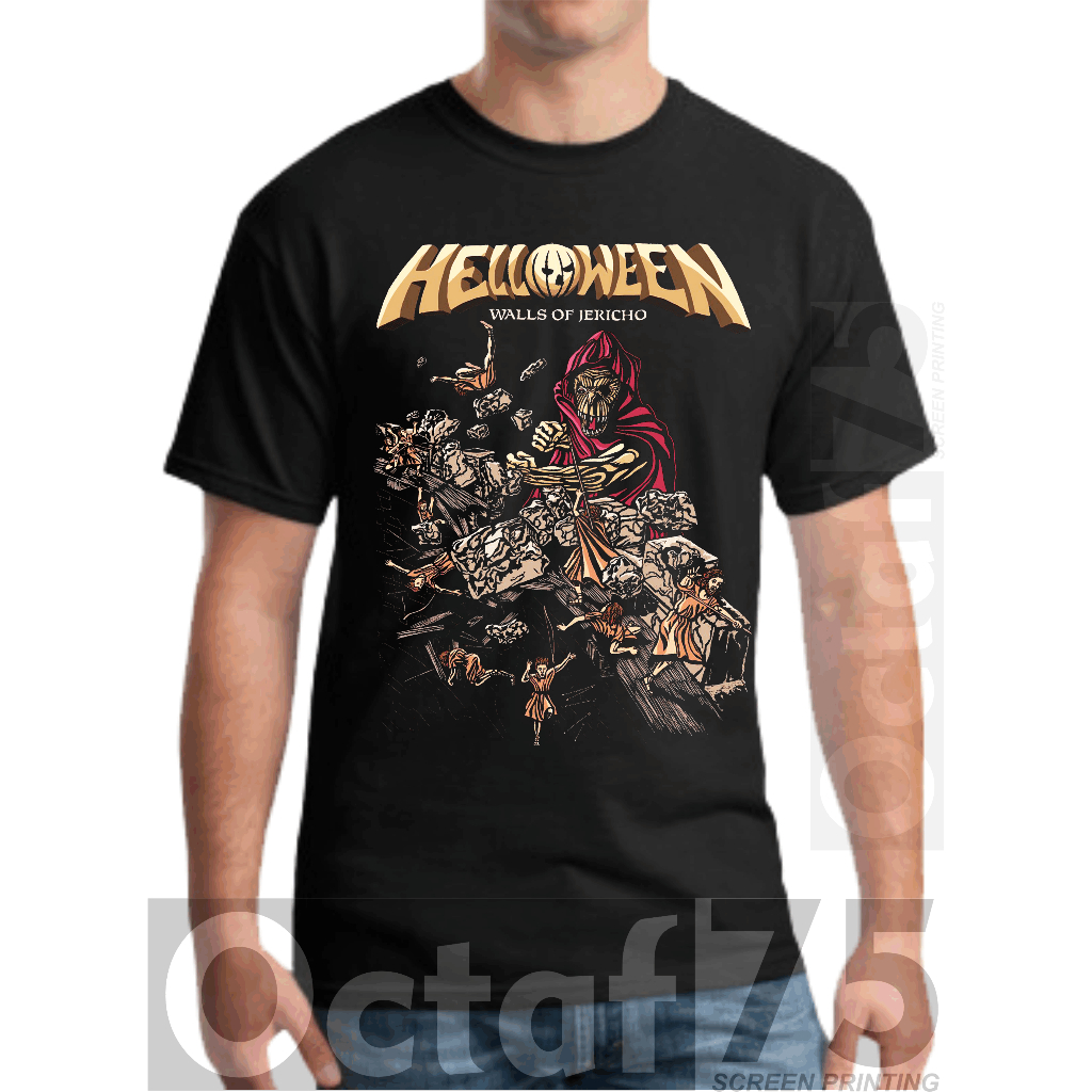 KAOS BAND HELLOWEEN BAJU MUSIK ROCK BAND