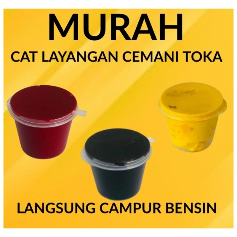 cat layangan cemani toka/cat sablon/melukis layangan/adu layangan