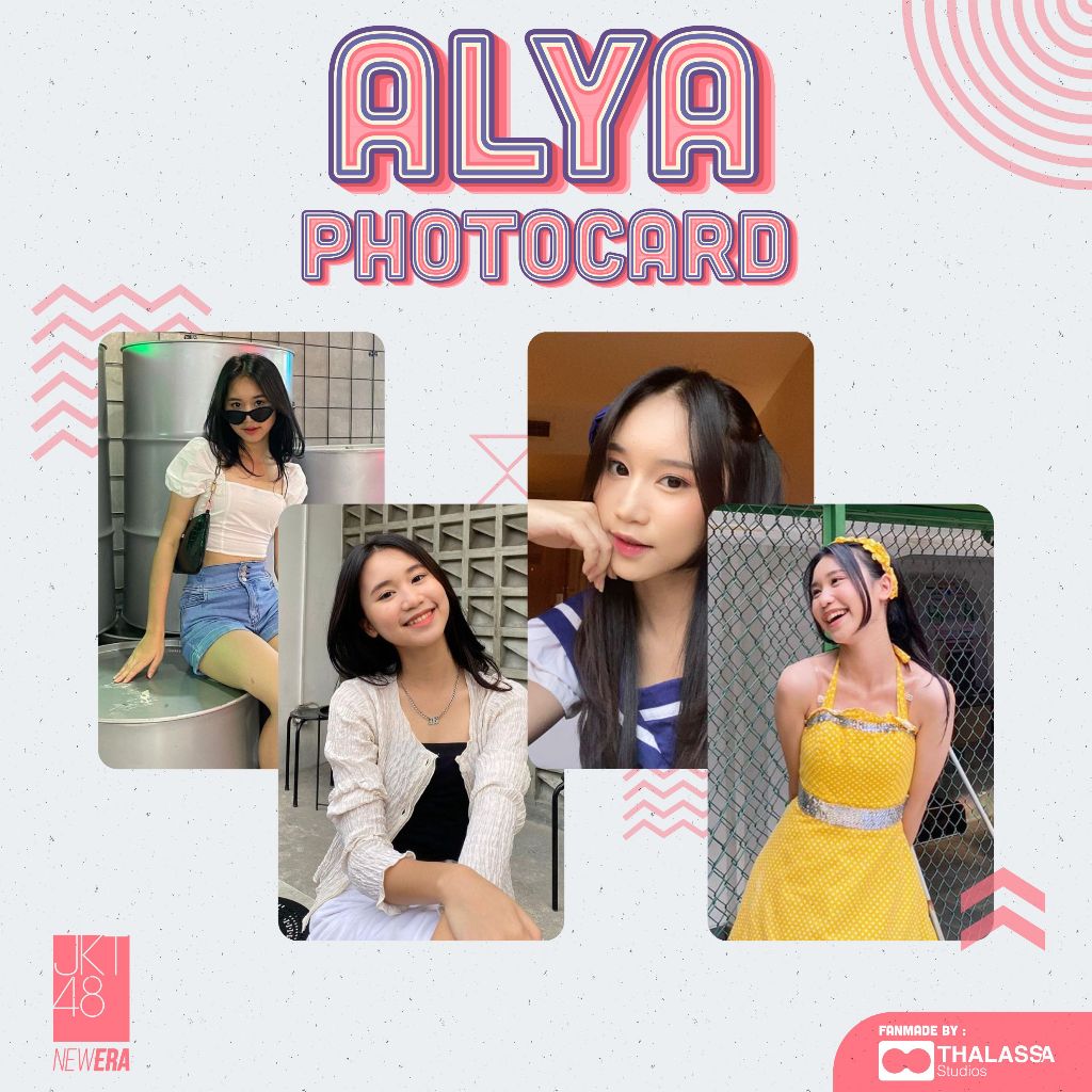 Photocard Alya Amanda JKT48 PC Photopack Selca Unofficial Fanmade - SATUAN