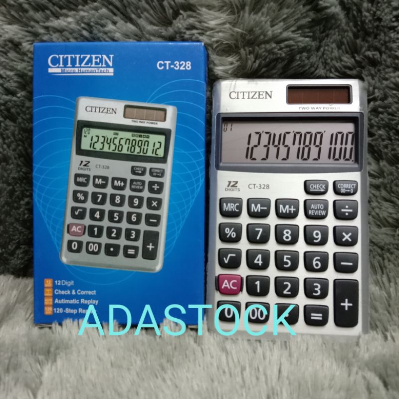 

kalkulator saku citizen 12 digit citizen ct 328 kecil