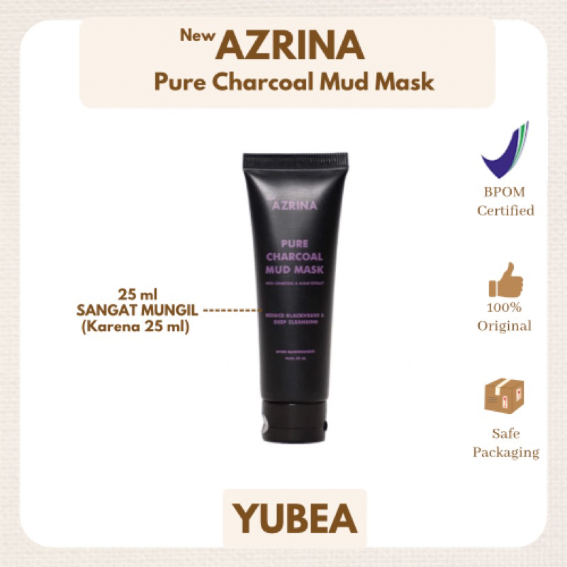 AZRINA PURE CHARCOAL MUD MASK 25ml MINI SIZE