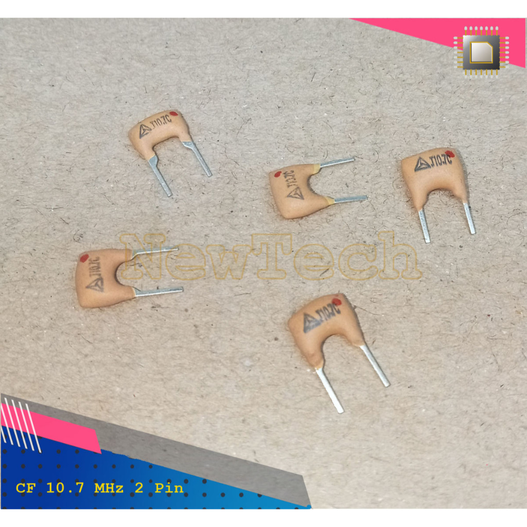 Ceramic Filter CF 10,7 10.7 10 7 2pin 2 pin 2p 10,7Mhz 10.7Mhz Keramik Resonator Xtal Crystal Krista
