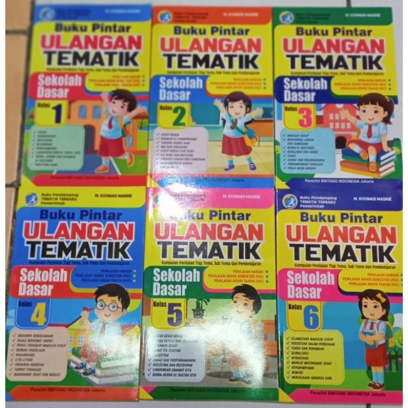 Buku Pintar Ulangan Tematik Kelas1-Kelas 6 SD / MI