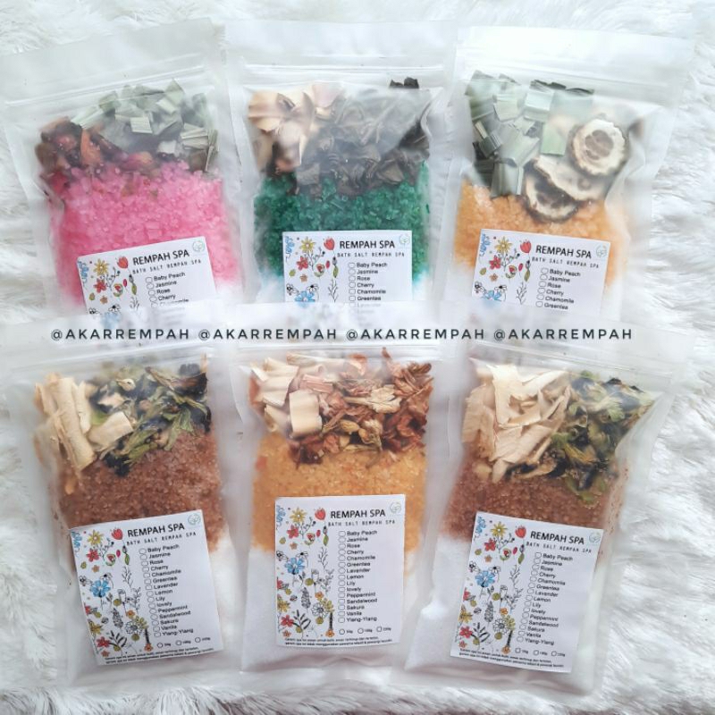 Salt Bath SPA Rempah Aromaterapi | Garam Mandi Rempah Natural