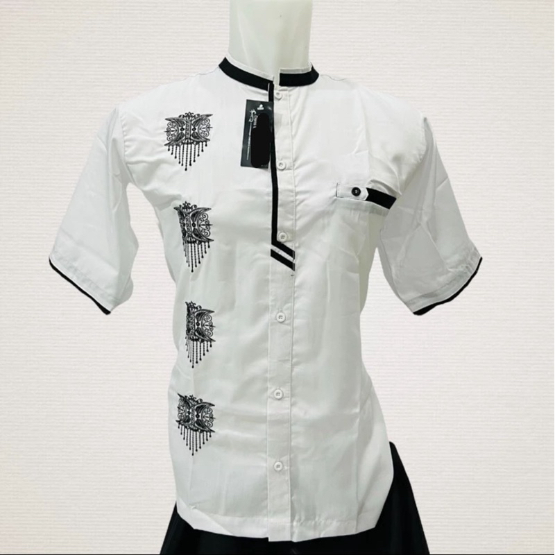 KOKO MOTIF ACEH LENGAN PENDEK NEW