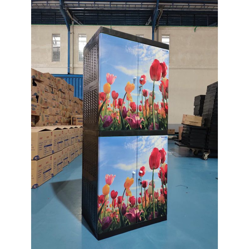 Lemari plastik Bestar Susun 4 Print