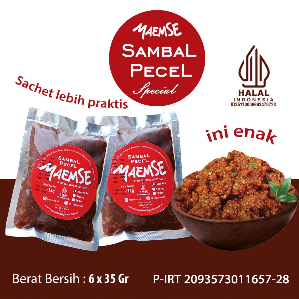 

SAMBAL PECEL MAEMSE SACHET