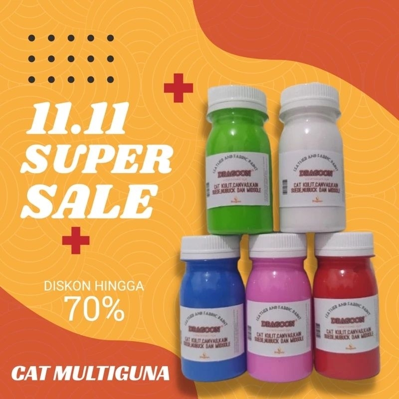 Cat Sepatu, Cat Kanvas, Cat Kain, Cat Kulit, Cat Sol Sepatu, Cat Lukis Jaket & Sepatu DRAGOON