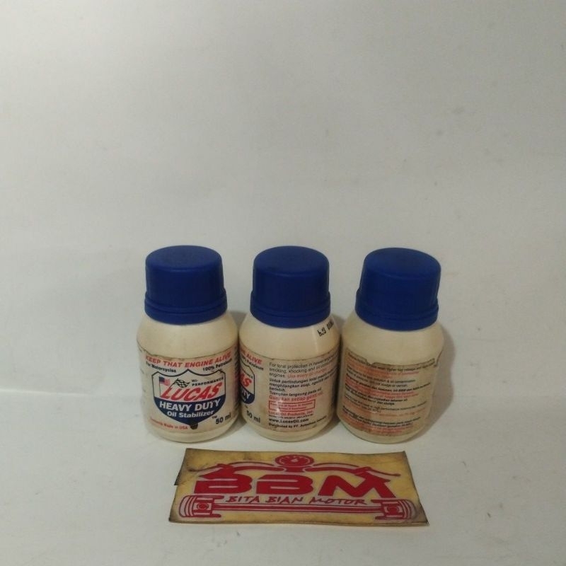 Lucas Heavy Duty Oil 50ML Stabilizer - Usa - Force Motorcycle - 100% Original Stock Lama