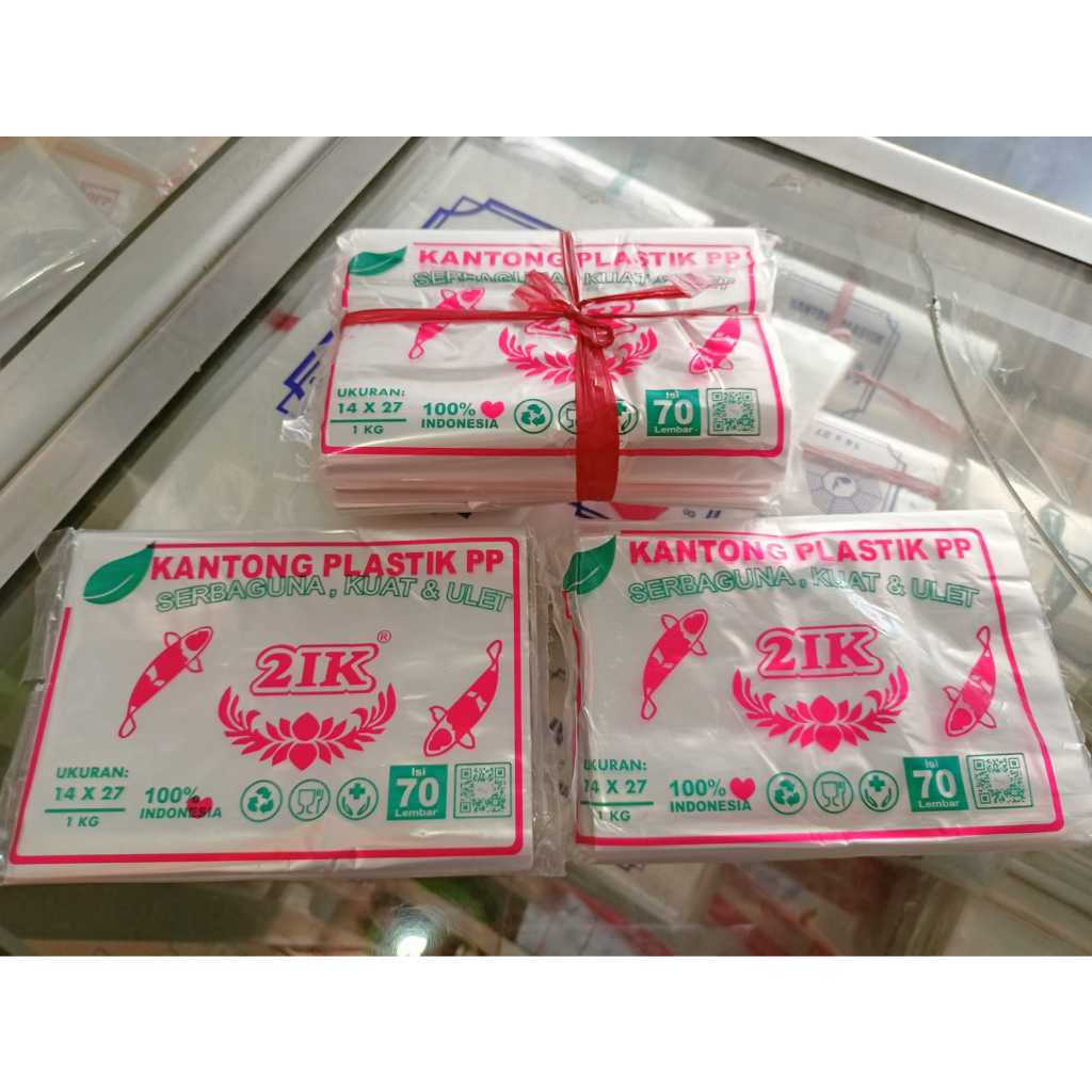 Plastik PP/Bening Merk Koi ukuran 14 x 27 (1kg)