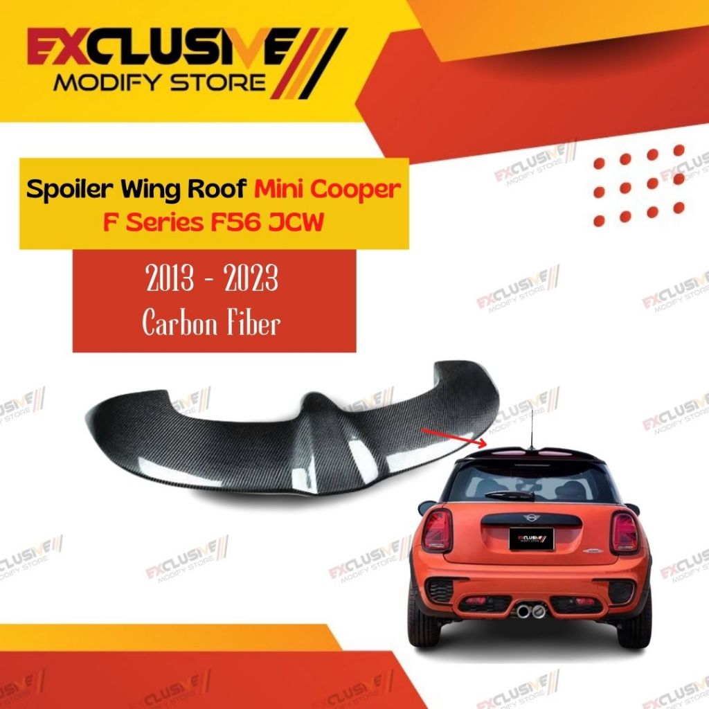 MINI COOPER F SERIES F56 JCW SPOILER WING ROOF CARBON FIBER (IMPORT)