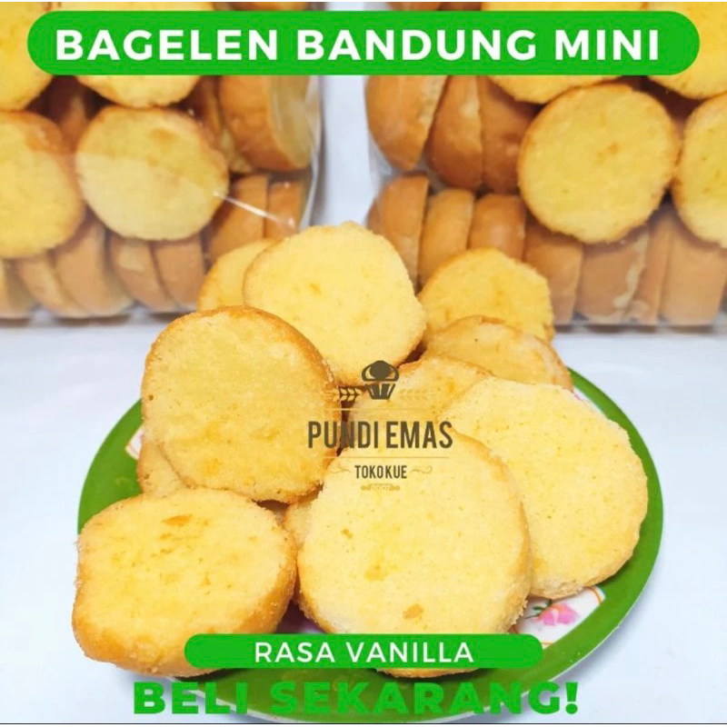 

Bagelen Bandung Mini Vanilla / Roombutter Roti Kering Bagelan Kiloan 250 Gram|KODE 1