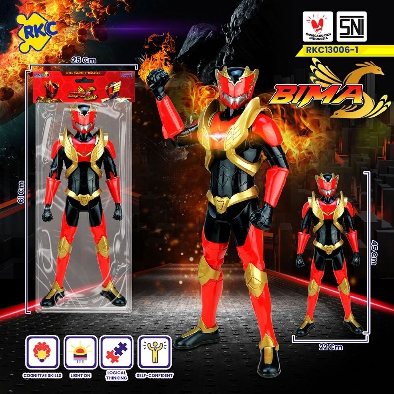 Mainan Figure Big Size Robot Bima S Original 40 cm Action Figure