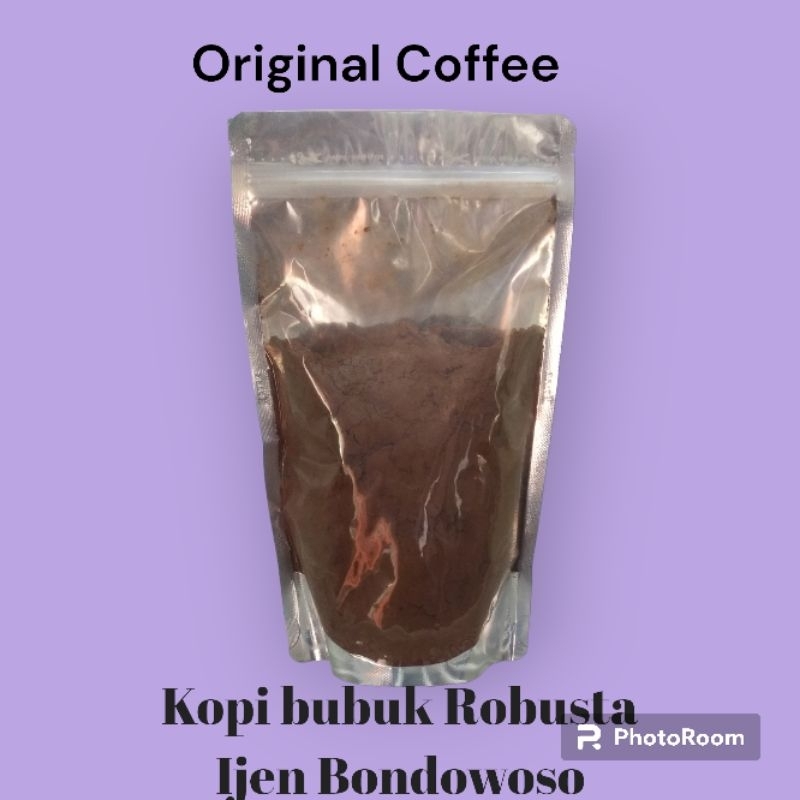 

Murah lebay Kopi Bubuk Robusta kemasan 200gr