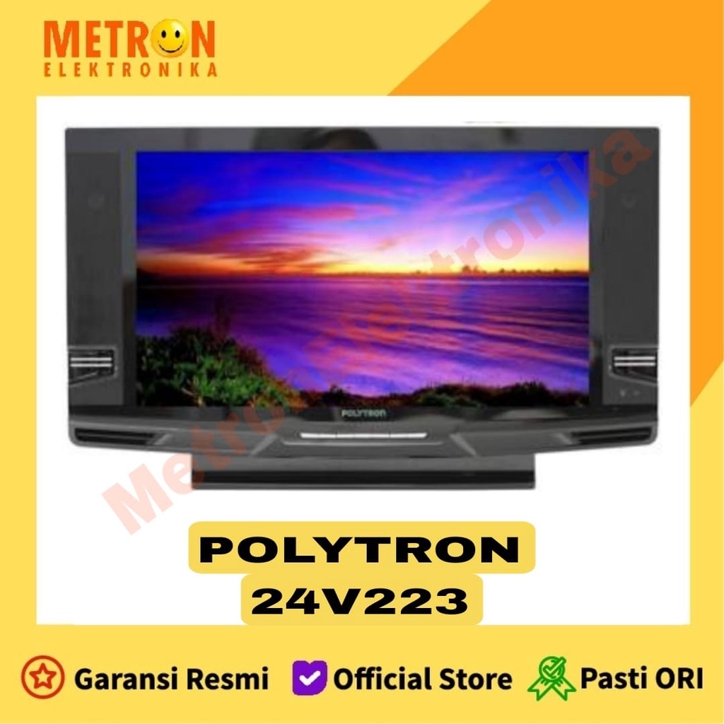 POLYTRON PLD 24 V 223 DVB T2 DIGITAL TV LED 23,6" NEW LOOK + USB MOVIE / PLD24V223