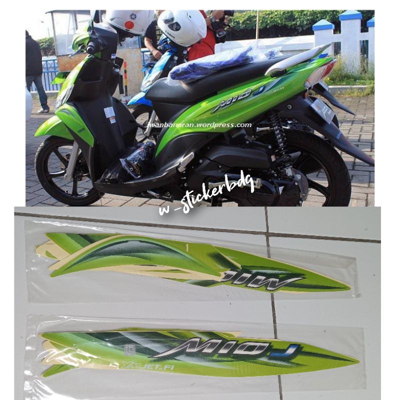 Striping Lis Bodi Yamaha Mio J 2011 2012 Hijau