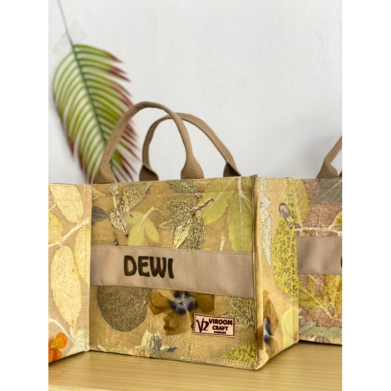 viroom craft / tote bag / totebag ecoprint / tas ecoprint
