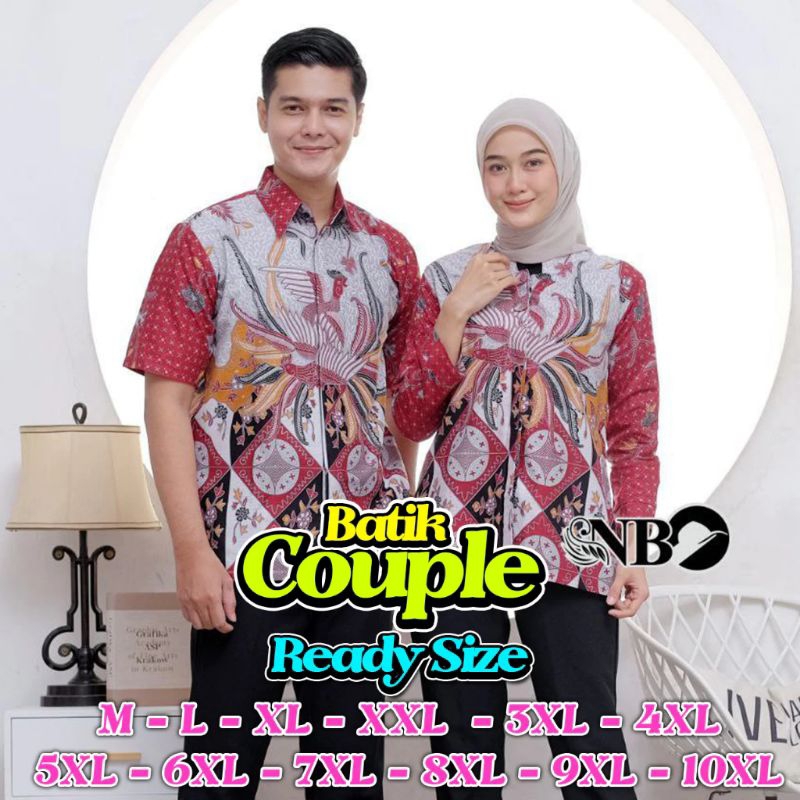 set couple batik jumbo baju batik pasangan harmonis