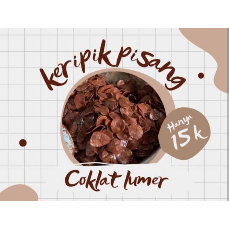 

kripik pisang coklat lumer