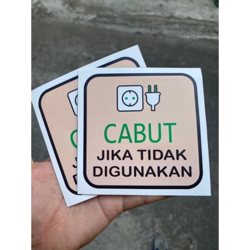 

Akrilik / Stiker Cabut JIka Tidak Digunakan