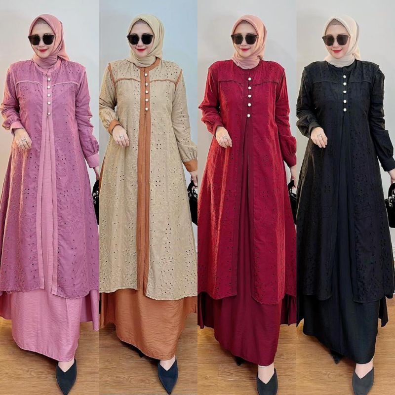 freya dress set rompi