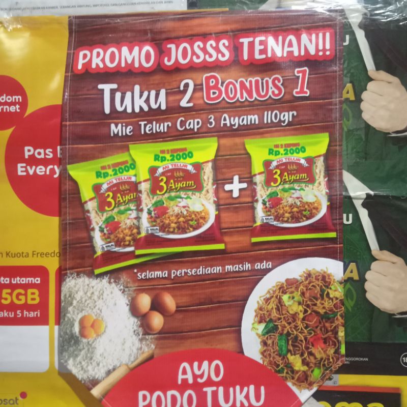 

promo Beli 2 Gratis 1 Mie Telur Tiga Ayam