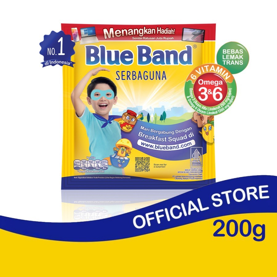 

Blue Band Margarin Sachet 200 gr