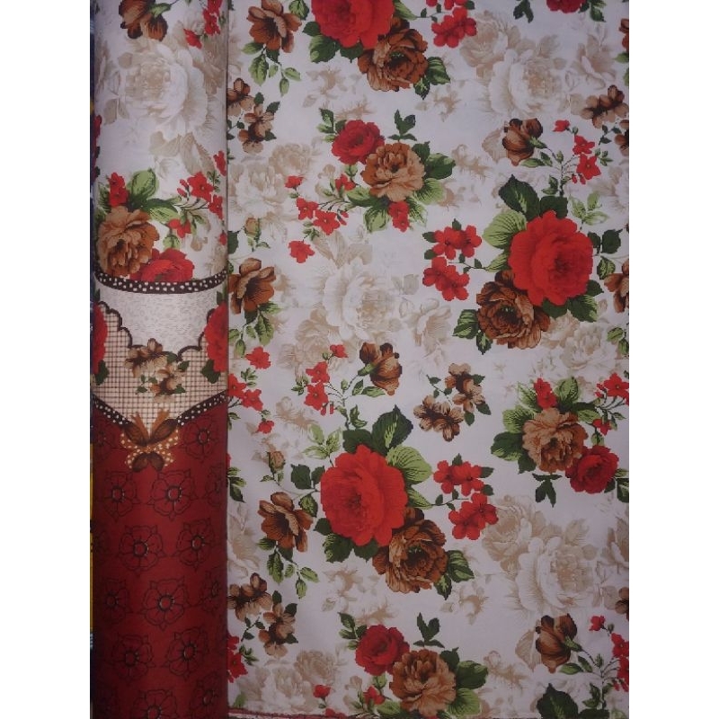 Kain Sprei Motif Bunga Mawar Navita (per50cm)